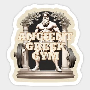 Ancient greek gym Sticker